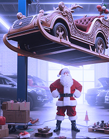 Fêtes - Père Noël en panne