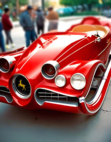 Voiture-traineau de fêtes