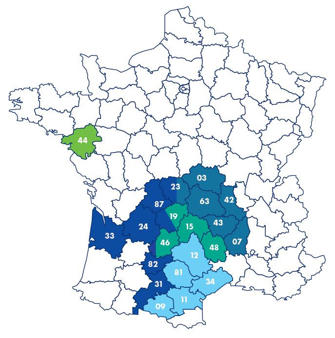 Carte des Conseillers Techniques Carrosserie Flauraud