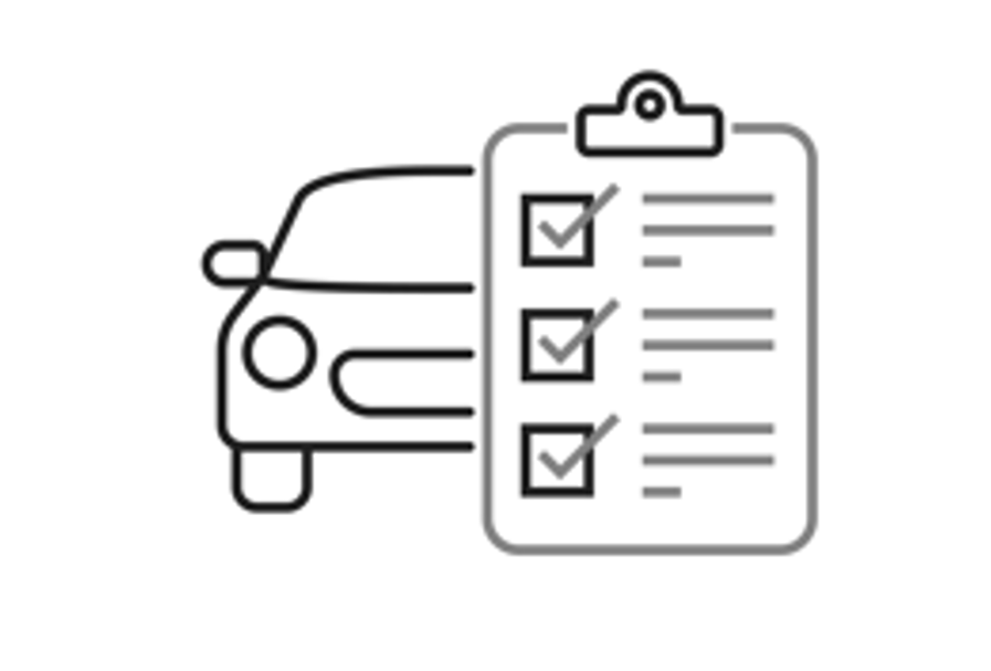 Icone Contrôle Technique intervention véhicule électrique