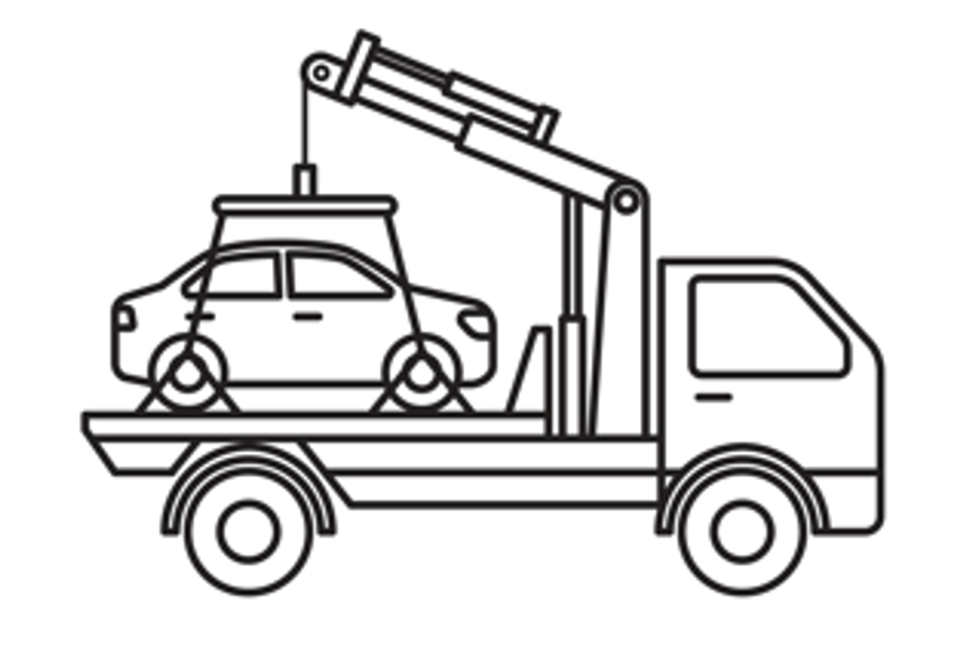 Icone dépanneur intervention véhicule électrique